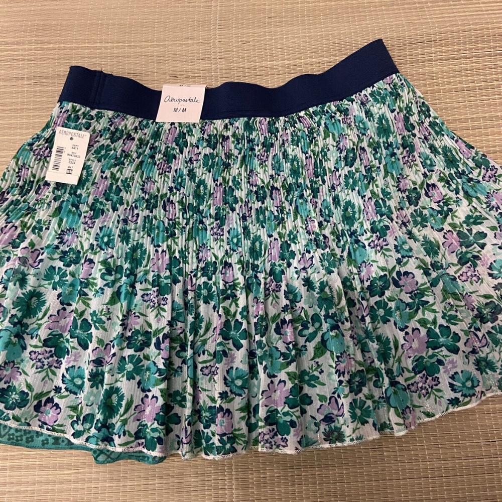 Aeropostale Juniors Womens Floral Smocked Mini Skirt NWT M